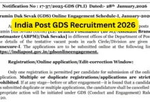 India Post GDS Recruitment 2026 Notification Released & Apply Online for 28000+ Posts
