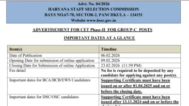 Haryana HSSC Group C Recruitment 2026 Notification Released for 4227 Posts, Apply Online