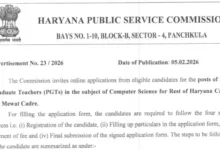 Haryana HPSC PGT Computer Science Recruitment 2026 Notification Released for 1672 Posts, Apply Online