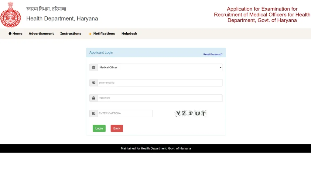 Haryana Medical Officer (450 Posts) Exam Admit Card 2026 Released, Download Now