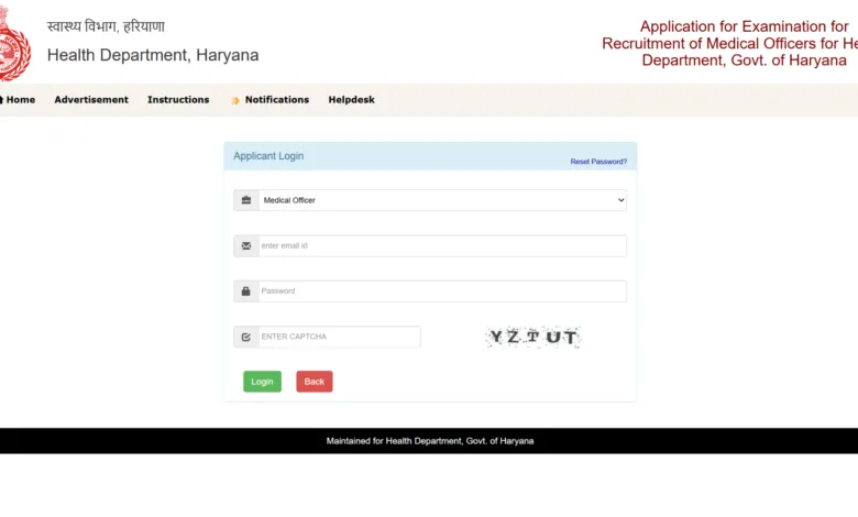 Haryana Medical Officer (450 Posts) Exam Admit Card 2026 Released, Download Now