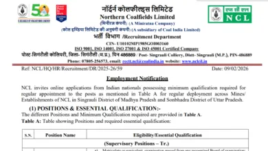 NCL Assistant Foreman Recruitment 2026 Notification Released & Apply Online for 270 Posts