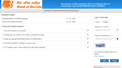Bank of Baroda Office Assistant (500 Posts) Exam Date & Admit Card 2026 Released, Check Now