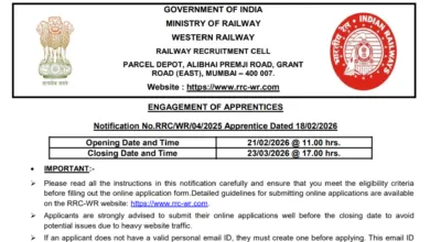 Railway RRC WR Apprentice Recruitment 2026 Notification Released & Apply Online for 5349 Posts