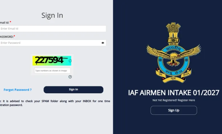Indian Air Force Airmen (Group Y) Intake 01/2027 Exam Admit Card Released, Download Now