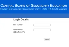 KVS and NVS Teaching & Non-Teaching (15762 Posts) Answer Key 2026 Released, Check From This Link