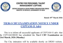 DRDO CEPTAM-11 (STA, Technician-764 Posts) Exam Date & Admit Card 2026 Released, Check Now
