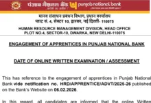 PNB Bank Apprentice (5138 Posts) Exam Date & Admit Card 2026 Released, Check Now