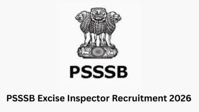 PSSSB Excise Inspector Recruitment 2026 Notification Released & Apply Online for 197 Posts
