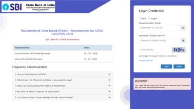 SBI Circle Based Officer (CBO-2273) Admit Card 2026 Released, Download Now