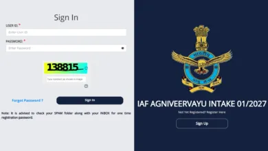 Indian Air Force Agniveer Intake 01/2027 Exam Admit Card Released, Download Now