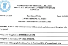APSSB CGL Recruitment 2026 Notification Released and Apply Online for 122 UDC, Steno & Librarian Posts