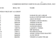 UPSC Combined Defence Services (CDS) II Exam Result 2025 Released for 453 Posts, Download PDF