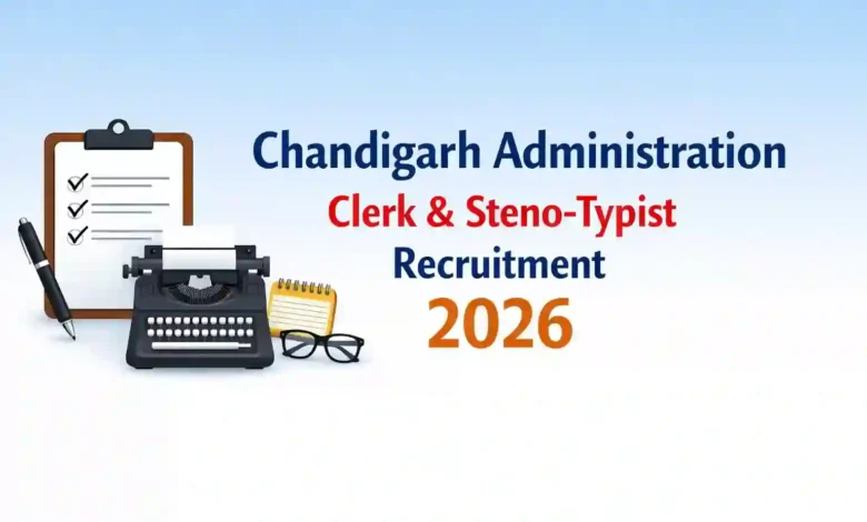 Chandigarh Administration Clerk & Steno-Typist Recruitment 2026 Notification Released for 257 Posts, Apply Online