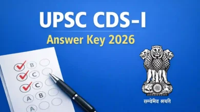 UPSC CDS-I (451 Posts) Exam Answer Key 2026 Released, Download PDF