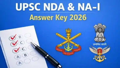 UPSC NDA & NA-I (394 Posts) Exam Answer Key 2026 Released, Download PDF