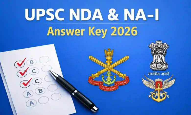 UPSC NDA & NA-I (394 Posts) Exam Answer Key 2026 Released, Download PDF