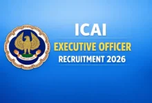 ICAI Executive Officer Recruitment 2026 Notification Released & Apply Online for 109 Posts