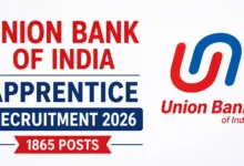 Union Bank of India Apprentice Recruitment 2026 Notification Released & Apply Online for 1865 Posts