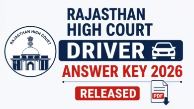Rajasthan High Court Driver (58 Posts) Answer Key 2026 Released, Download PDF