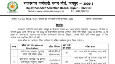 Rajasthan RSSB Lab Assistant (804 Posts) Exam Date & Admit Card 2026 Released, Check Now