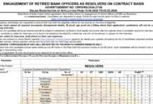 SBI Retired Bank Officer Recruitment 2026 Notification Released & Apply Online 105 for Resolver Posts