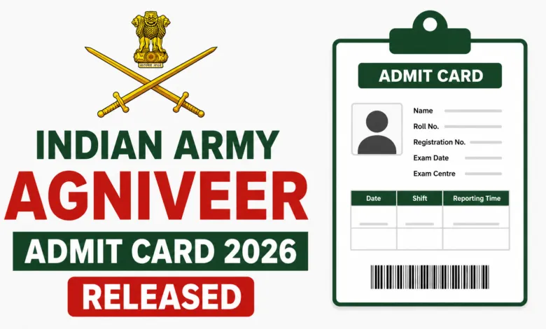 Indian Army Agniveer Admit Card 2026 Released, Download Link