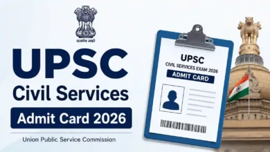 UPSC Civil Services (933 Posts) Admit Card 2026 Released – Download Hall Ticket Link
