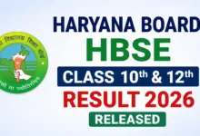 Haryana Board HBSE Class 10th & 12th Result 2026 Released, Check From This Link