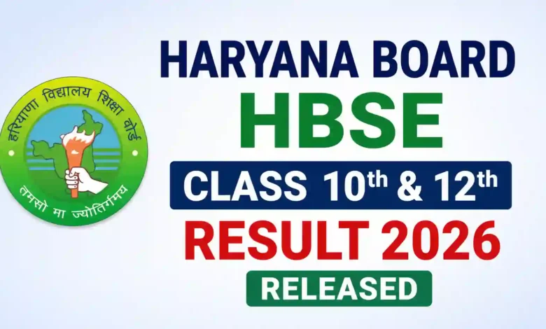 Haryana Board HBSE Class 10th & 12th Result 2026 Released, Check From This Link