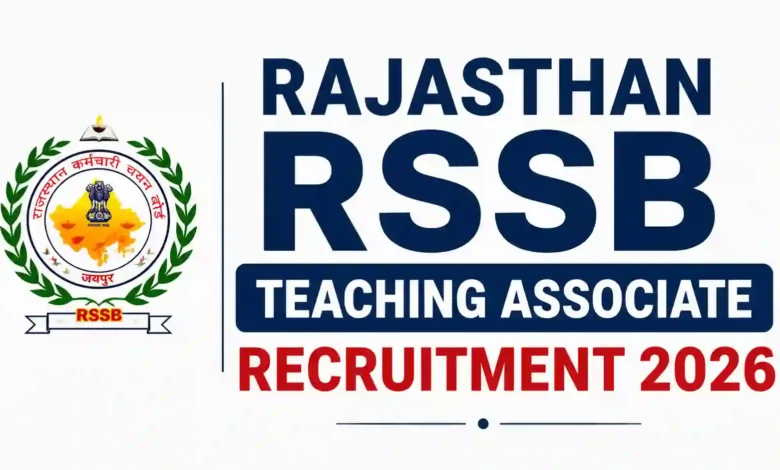 Rajasthan RSSB Teaching Associate Recruitment 2026 Notification Released for 3540 Posts, Apply Online