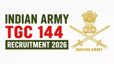 Indian Army Technical Graduate Courses (TGC) 144 Recruitment 2026 Notification Released and Apply Online