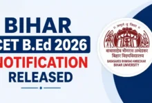 Bihar CET B.Ed Admission 2026 Notification Released & Apply Online