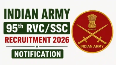 Indian Army 95th RVC/SSC Recruitment 2026 Notification and Online Form