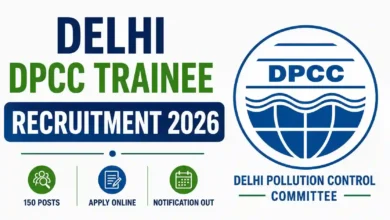 Delhi DPCC Trainee Recruitment 2026 Notification Released & Apply Online for 150 Posts