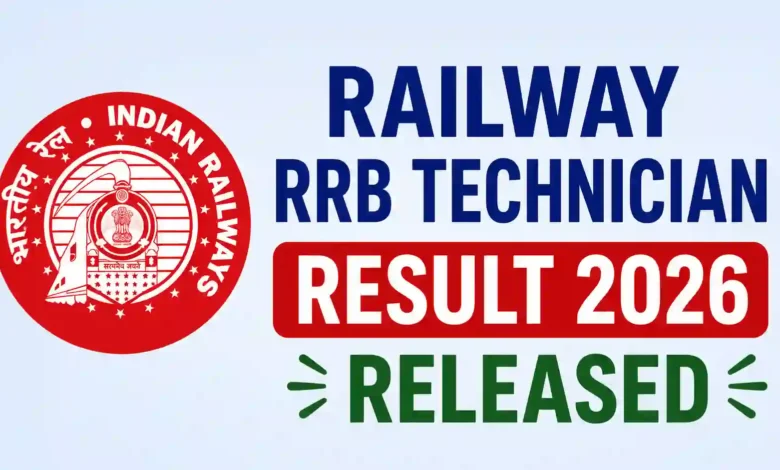 Railway RRB Technician (6238 Posts) Result 2026 Released – Download Merit List & Cut-Off PDF