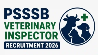 Punjab PSSSB Veterinary Inspector Recruitment 2026 Notification Released & Apply Online for 150 Posts