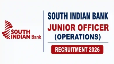 South Indian Bank (SIB) Junior Officer (Operations) Recruitment 2026 Notification Released & Apply Online