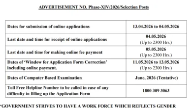 SSC Selection Post Phase-XIV Recruitment 2026 Notification Released & Apply Online for 3003 Posts