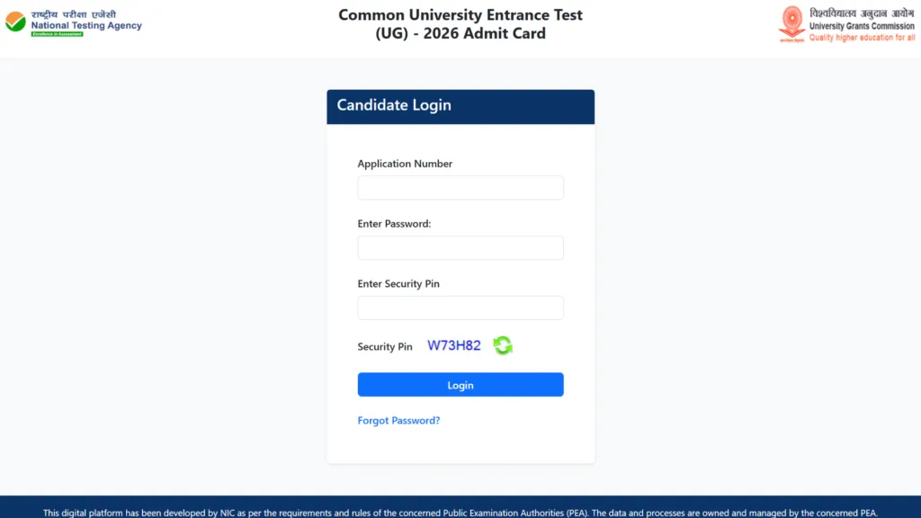 NTA CUET UG 2026 Exam Date & Admit Card Released, Check Now