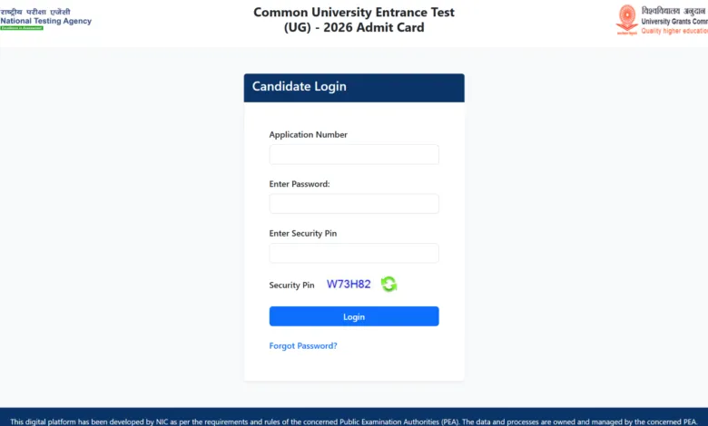 NTA CUET UG 2026 Exam Date & Admit Card Released, Check Now