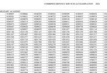 UPSC CDS-I (451 Posts) Result 2026 Released, Download Merit List PDF