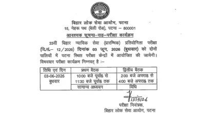 Bihar BPSC 33rd Judicial Services (173 Posts) Exam Date & Admit Card 2026 Released, Check Now
