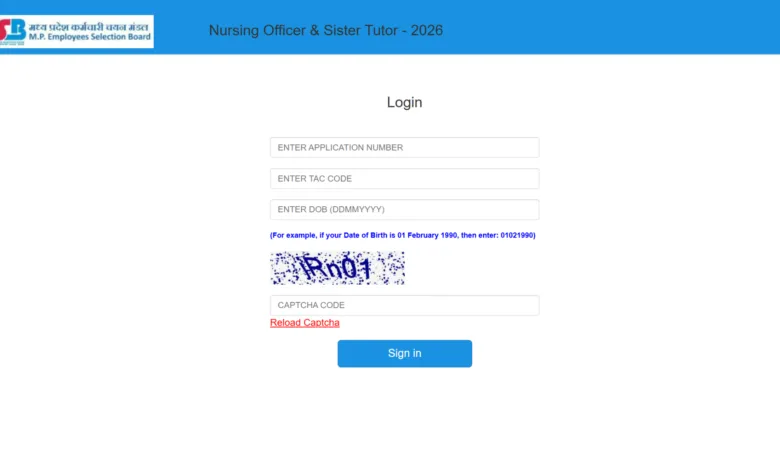 MPESB Nursing Officer & Sister Tutor (2317 Posts) Answer Key 2026 Released, Check From This Link