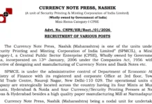 CNP Nashik Recruitment 2026 Notification Released & Apply Online for 534 Junior Technician, Supervisor and Other Posts