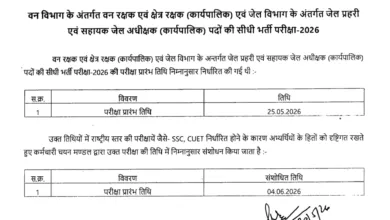 MPESB Forest Guard, Jail Prahari, Field Guard & AJS (1679 Posts) Exam Date & Admit Card 2026 Released, Check Now