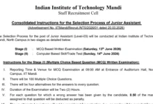 IIT Mandi Junior Assistant Exam Date & Admit Card 2026 Released, Check Now
