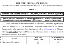 Haryana Court Clerk Recruitment 2026 Notification Released & Apply Online for 1265 Posts