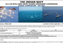 Indian Navy 10+2 (B.Tech) Cadet Entry Jan 2027 Notification Released, Check Eligibility & Apply Online