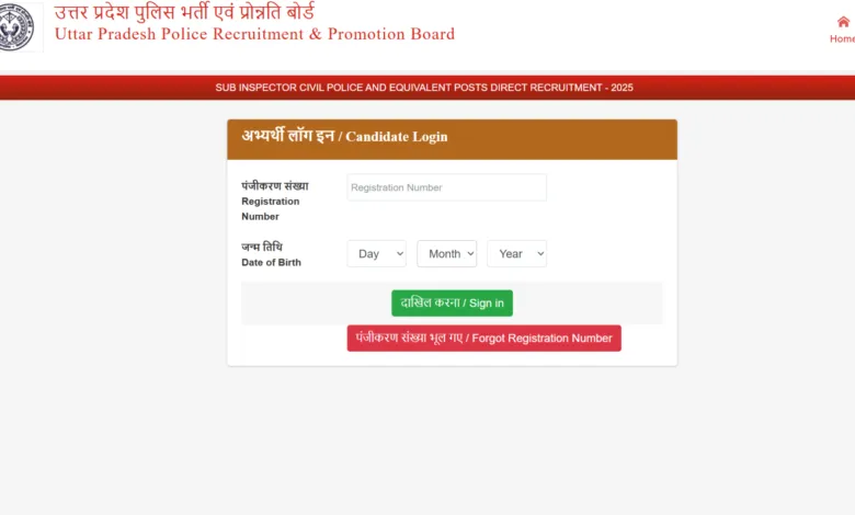 UP Police SI (4543 Posts) Exam Date & Admit Card 2026 Released, Check Now